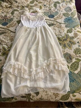 White Lace Tiered Girls' Dress - Brand: